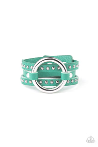 Studded Statement-Maker - Green Paparazzi