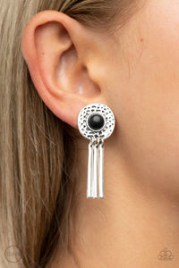 Desert Amulet - Black Paparazzi Clip-On Earrings