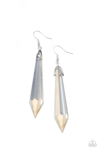 Sharp Dressed DIVA - Multi Iridescent Earrings Paparazzi