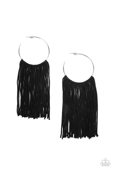 Flauntable Fringe - Black Paparazzi