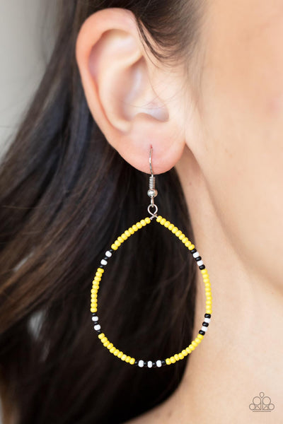 Keep Up The Good BEADWORK - Yellow Paparazzi