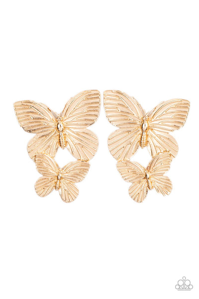 Blushing Butterflies - Gold Paparazzi