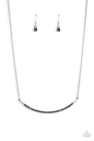 Collar Poppin Sparkle - Silver Paparazzi