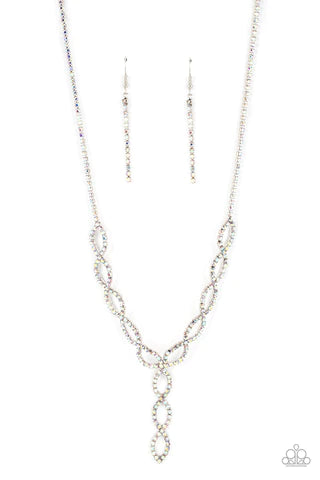 Infinitely Icy Multi Necklace Life of the Party September 2022 Paparazzi