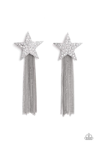 Superstar Solo Earrings -Paparazzi December 2022 Life of the Party